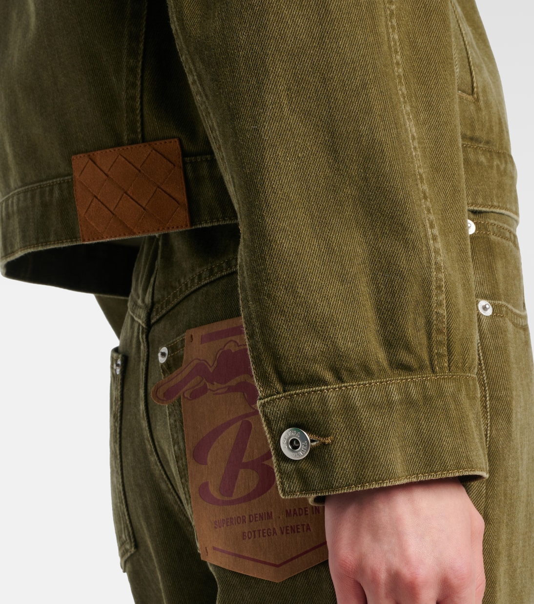 Jeansjacke mit Veloursleder | Bottega Veneta
