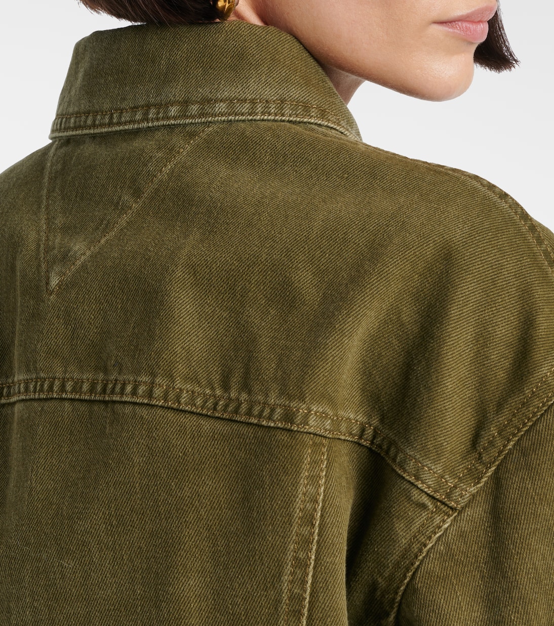 Jeansjacke mit Veloursleder | Bottega Veneta