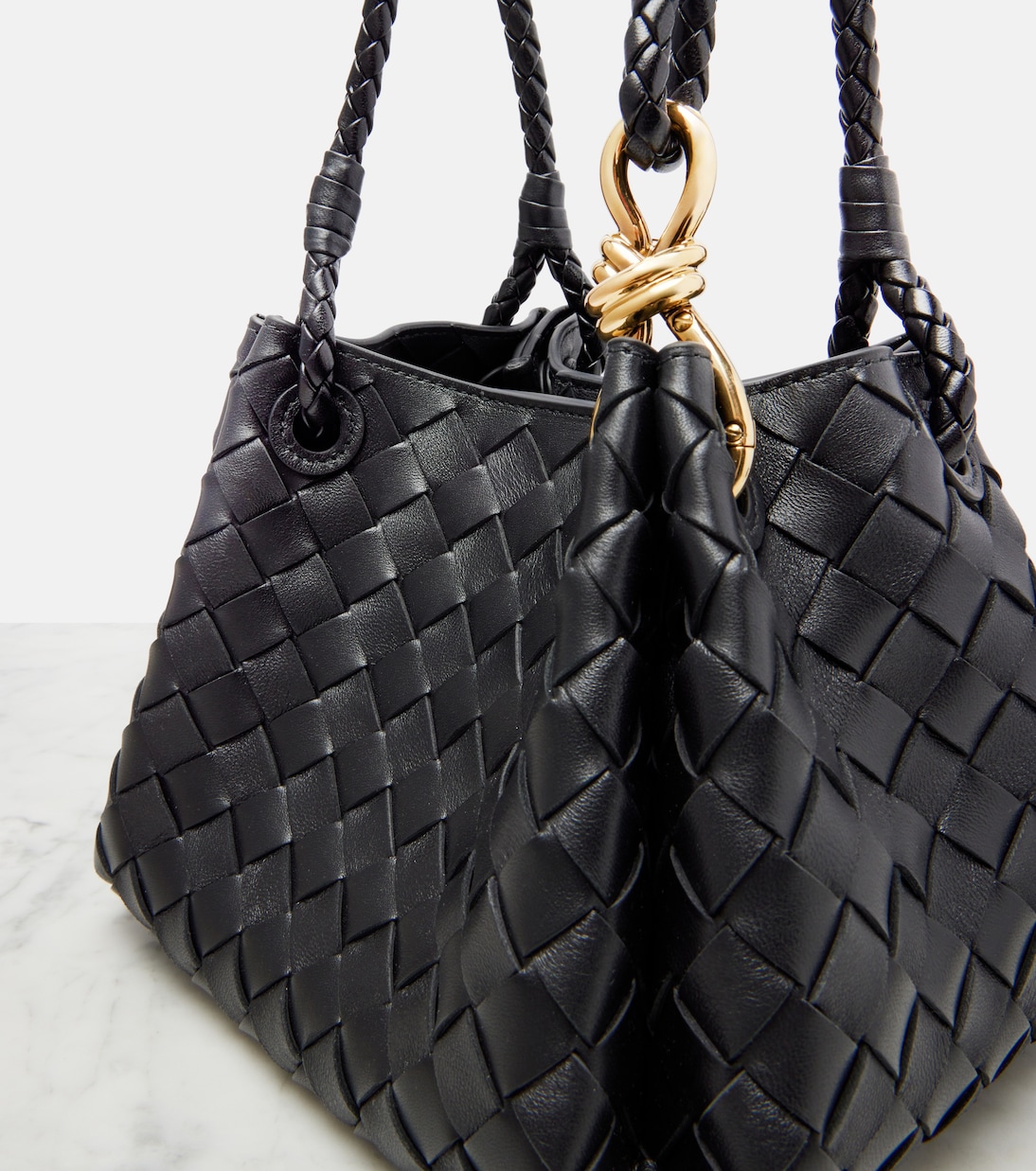 Tote Parachute Small aus Leder | Bottega Veneta