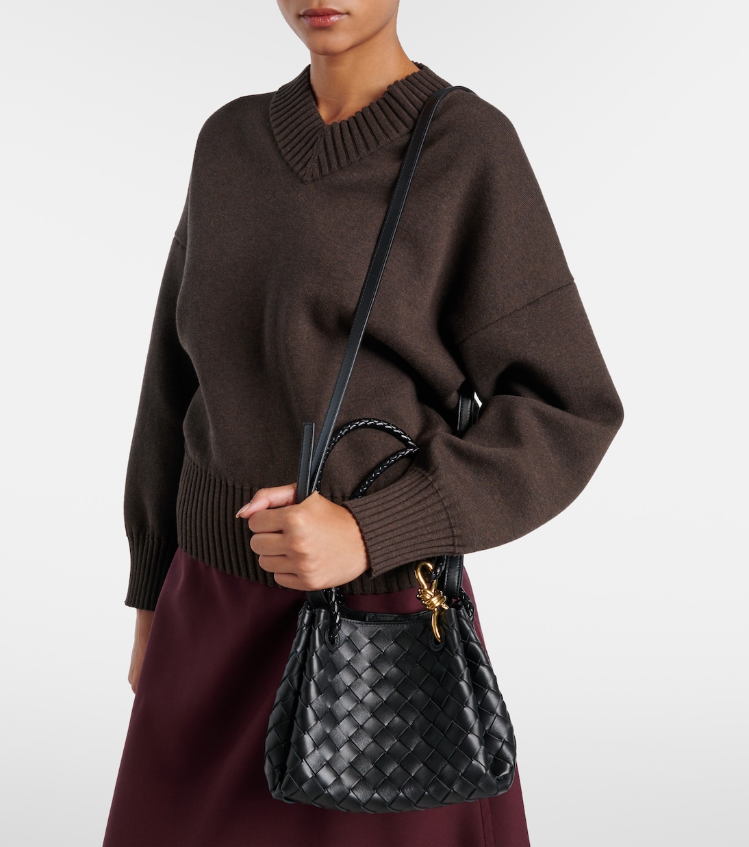 Tote Parachute Small aus Leder | Bottega Veneta