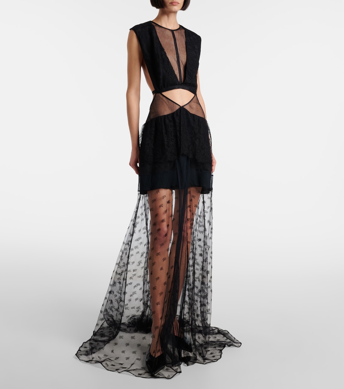 Abito lungo in pizzo | Stella McCartney