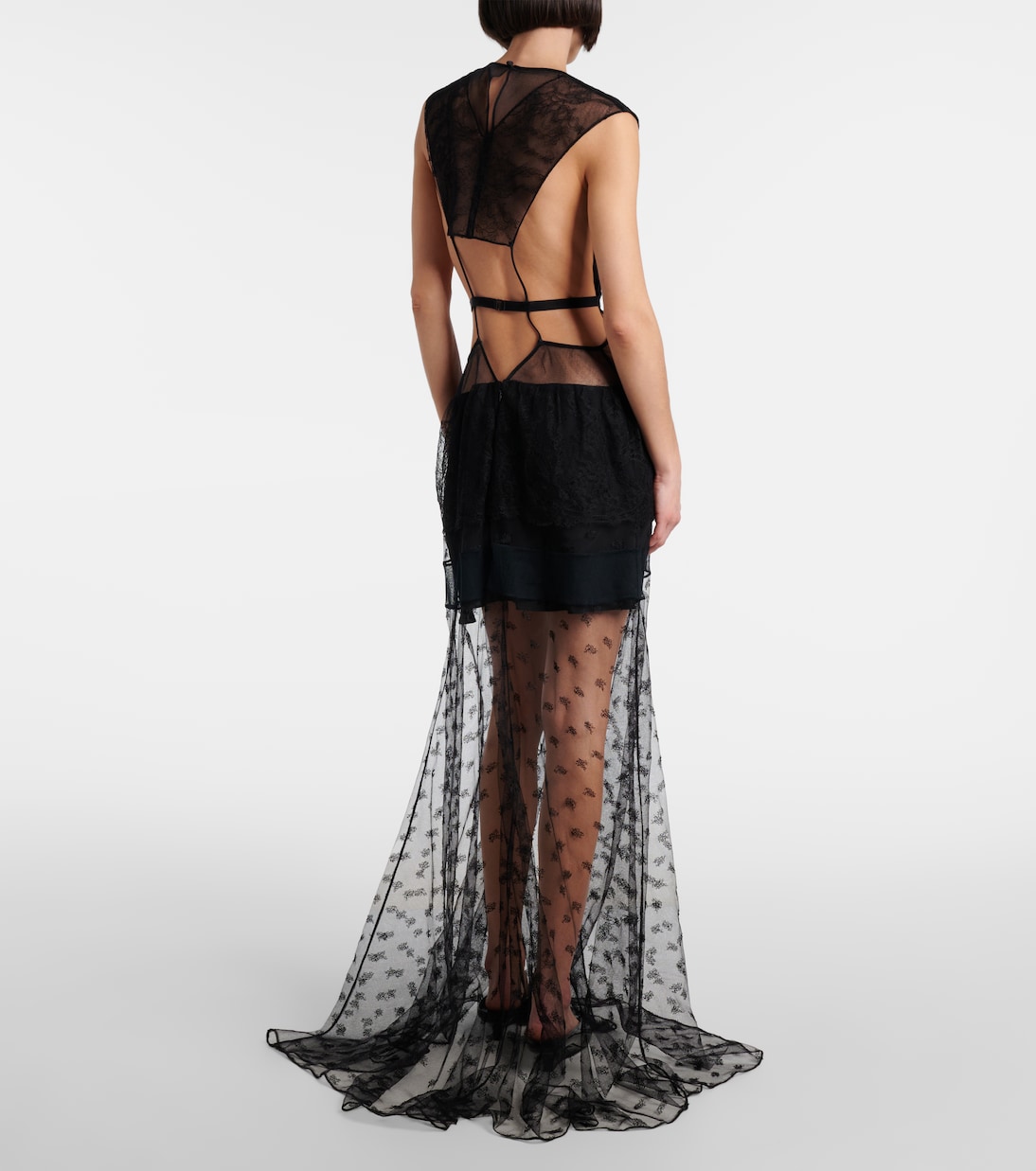 Abito lungo in pizzo | Stella McCartney