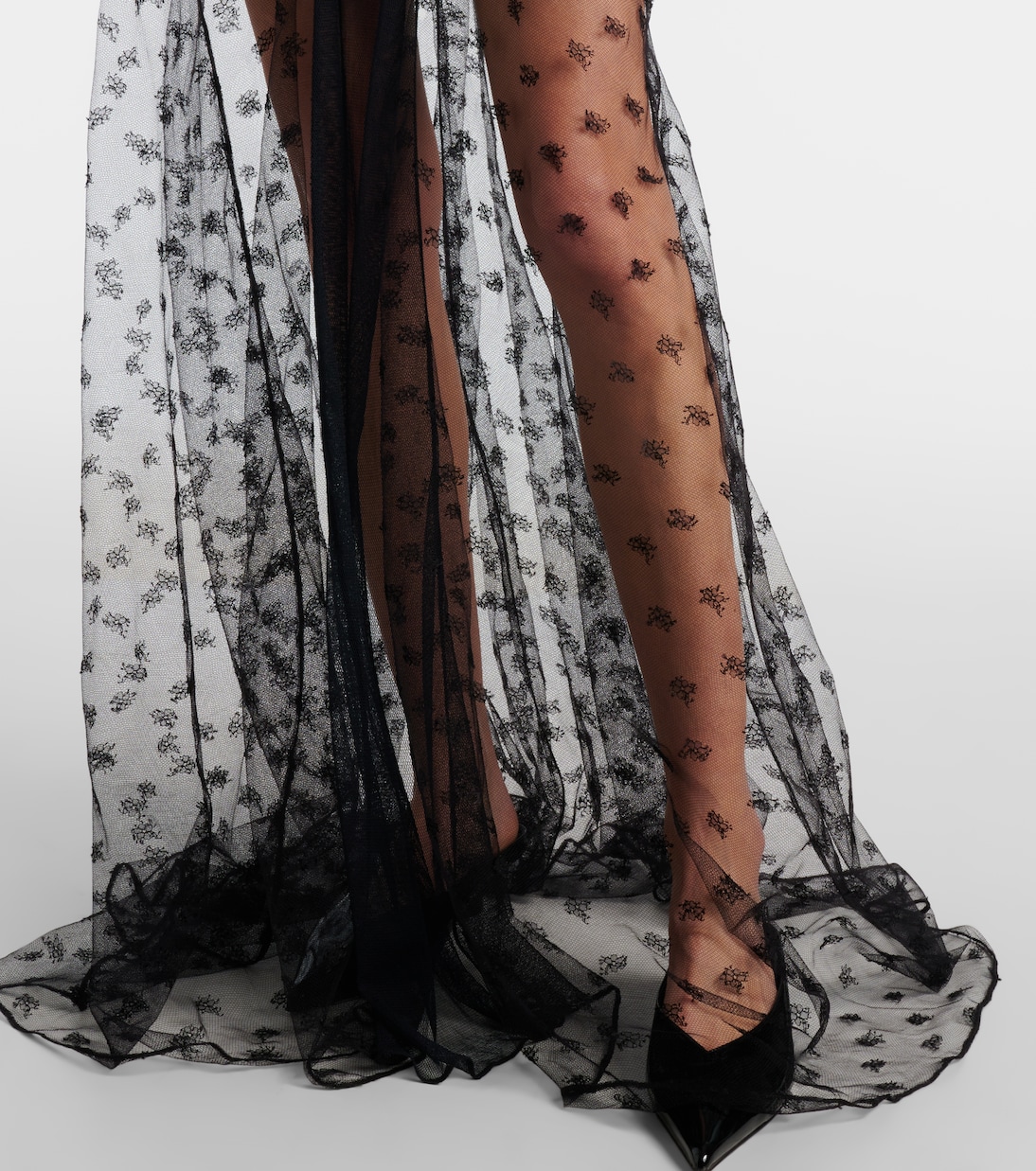 Abito lungo in pizzo | Stella McCartney