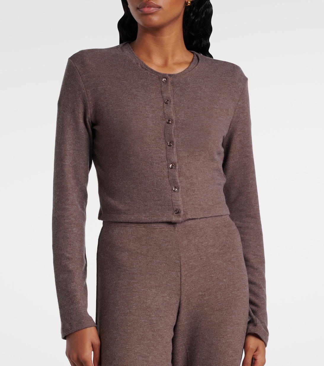 Cardigan cropped Lauren in jersey | Leset