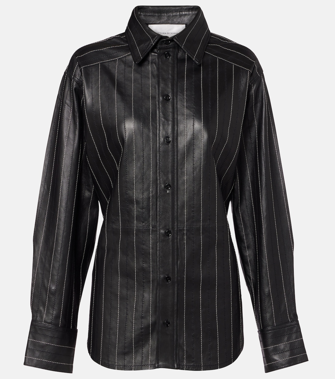 Belted leather jacket | Victoria Beckham