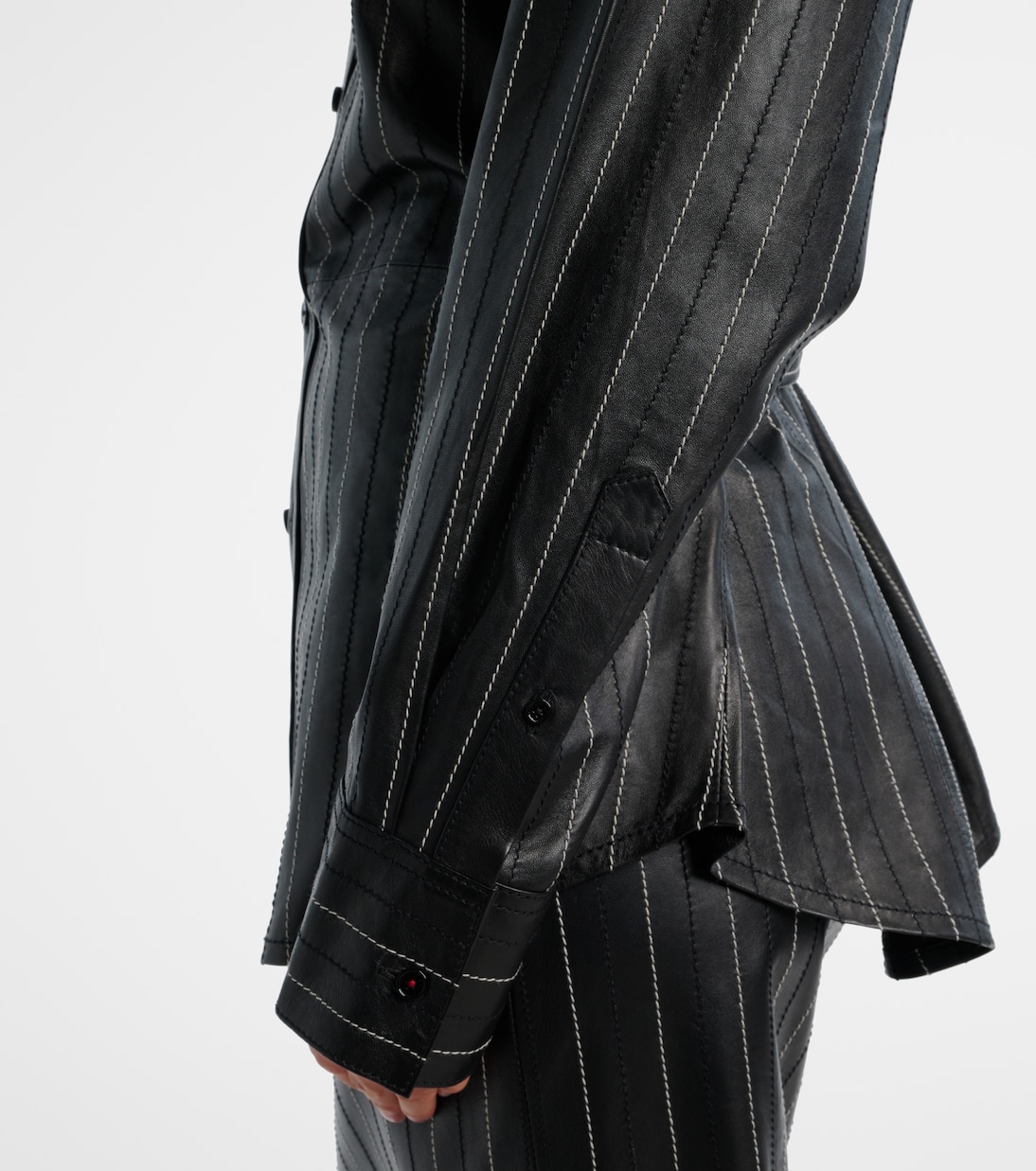 Belted leather jacket | Victoria Beckham