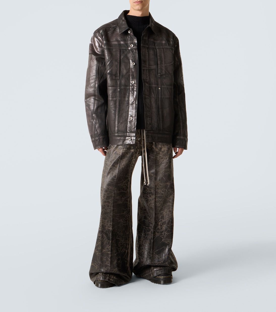 Coated denim jacket | Rick Owens