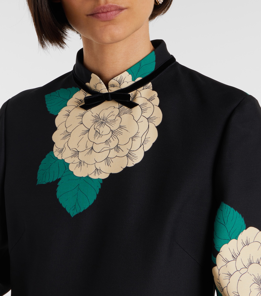 Robe Crepe Couture à fleurs | Valentino
