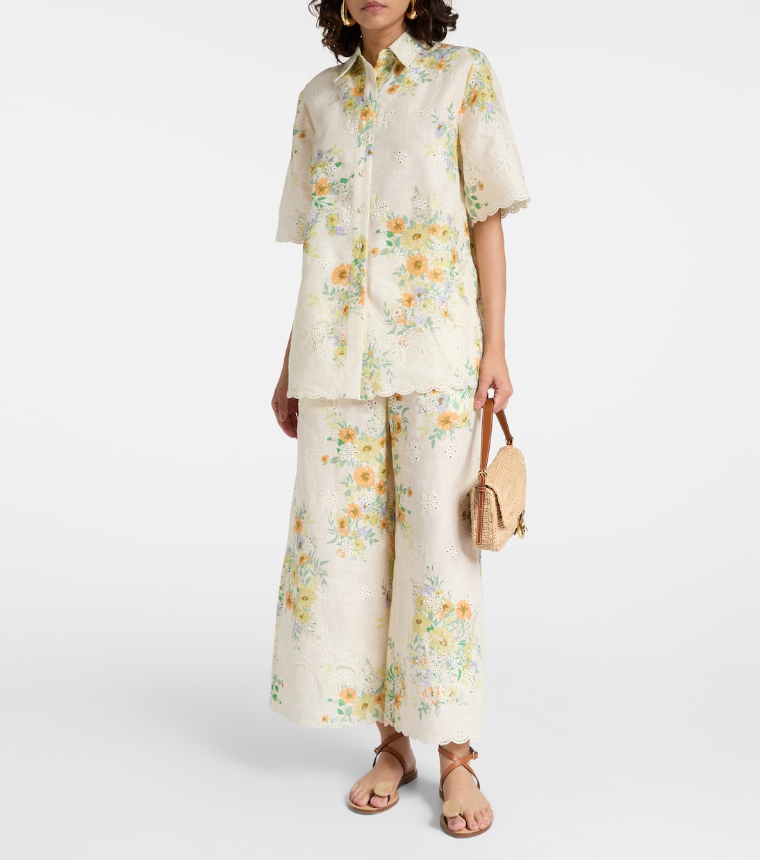 Juliette floral linen shirt | Alémais