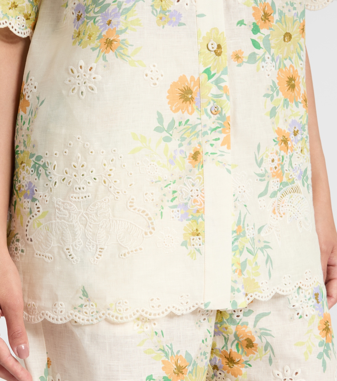 Juliette floral linen shirt | Alémais