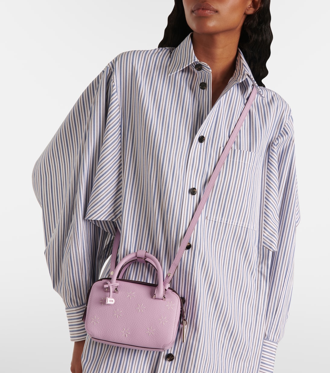 Tote Cool Box Flora Nano aus Leder | Delvaux