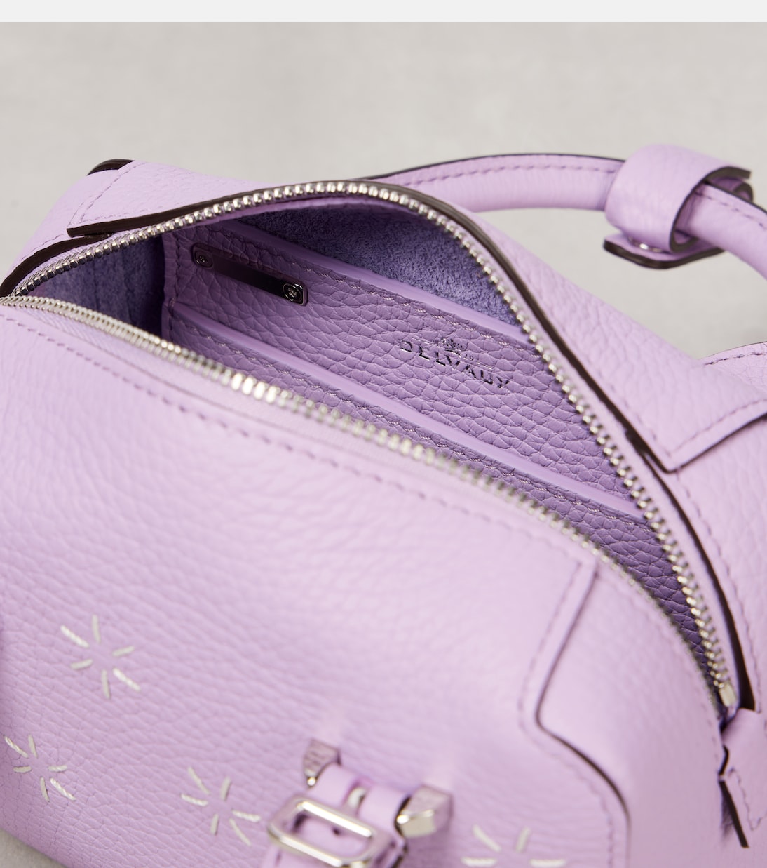 Tote Cool Box Flora Nano aus Leder | Delvaux