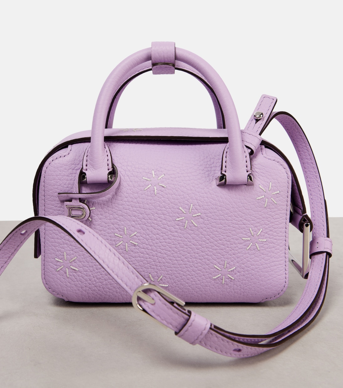 Tote Cool Box Flora Nano aus Leder | Delvaux