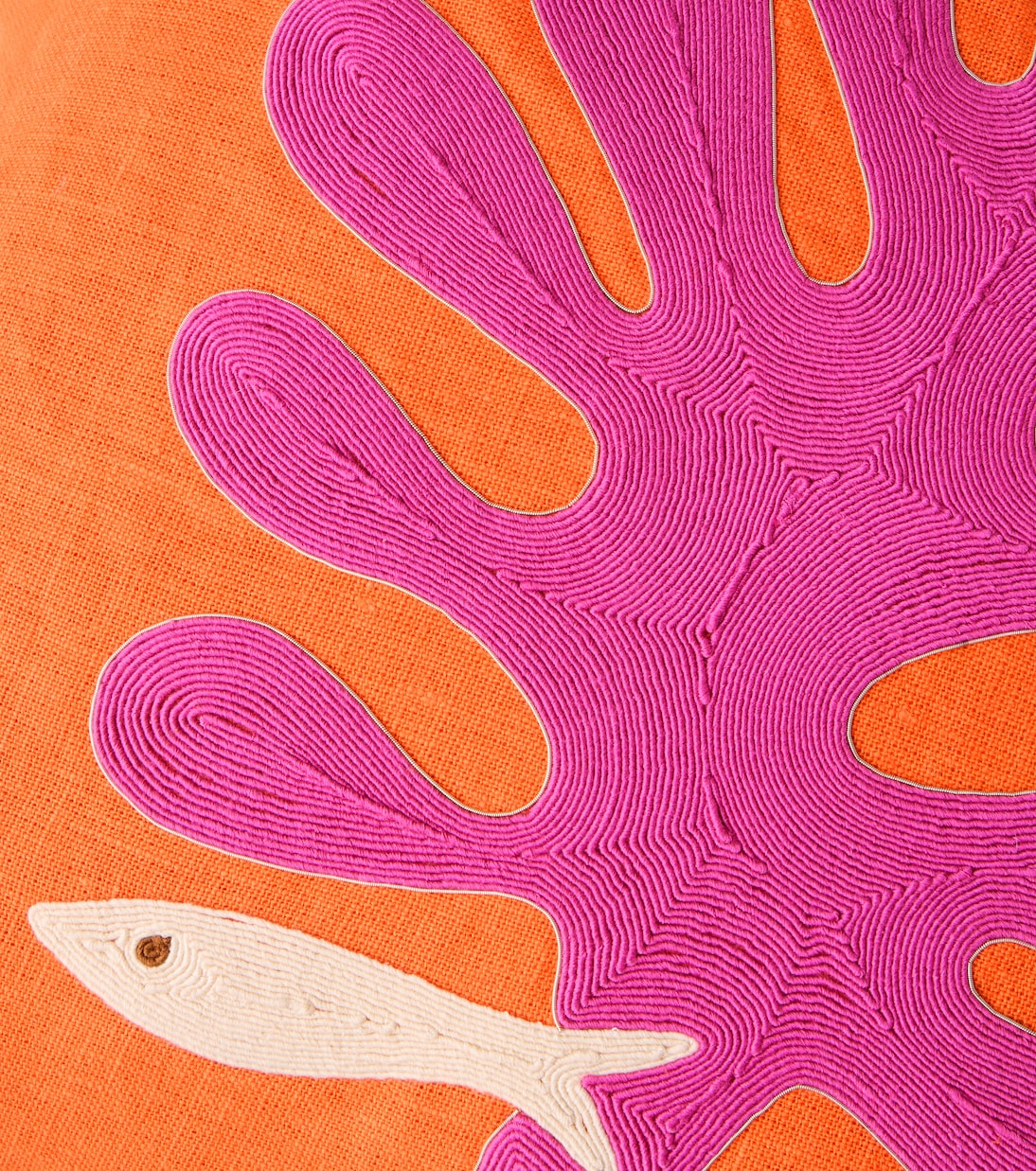 Kissen Playa Coral aus Leinen | Jonathan Adler
