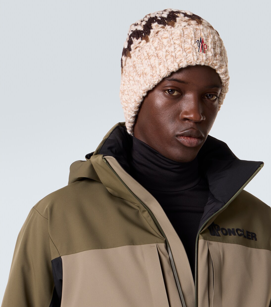 Jacquard wool-blend beanie | Moncler Grenoble