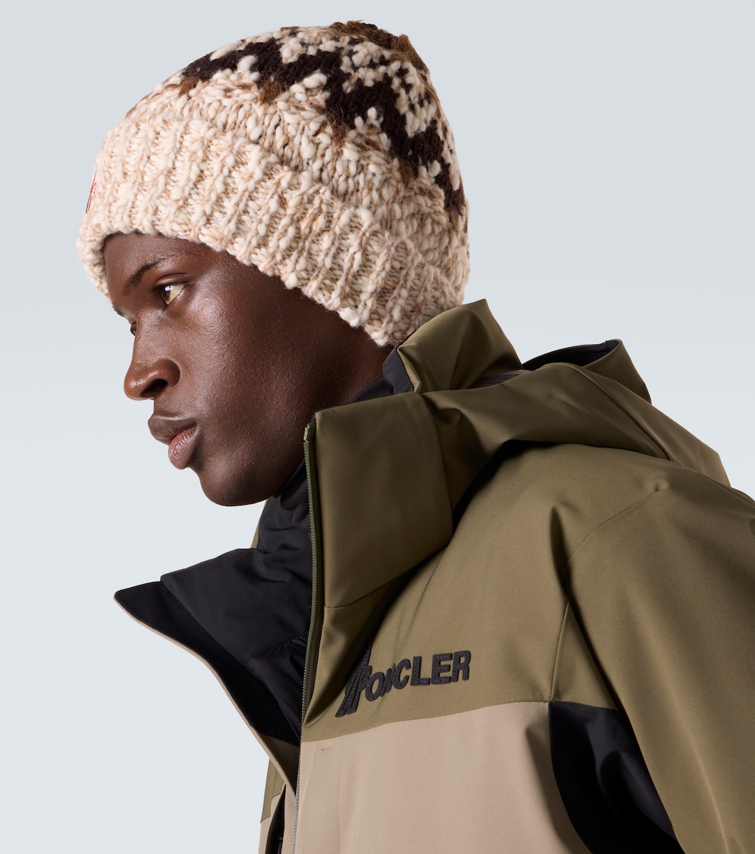 Jacquard wool-blend beanie | Moncler Grenoble