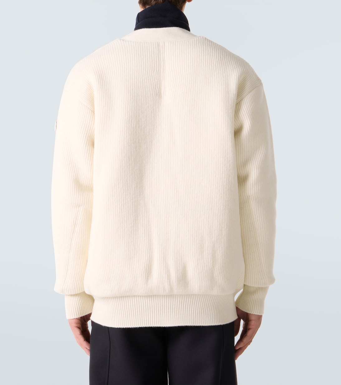 x Jil Sander cárdigan de plumas de lana virgen | Moncler Genius