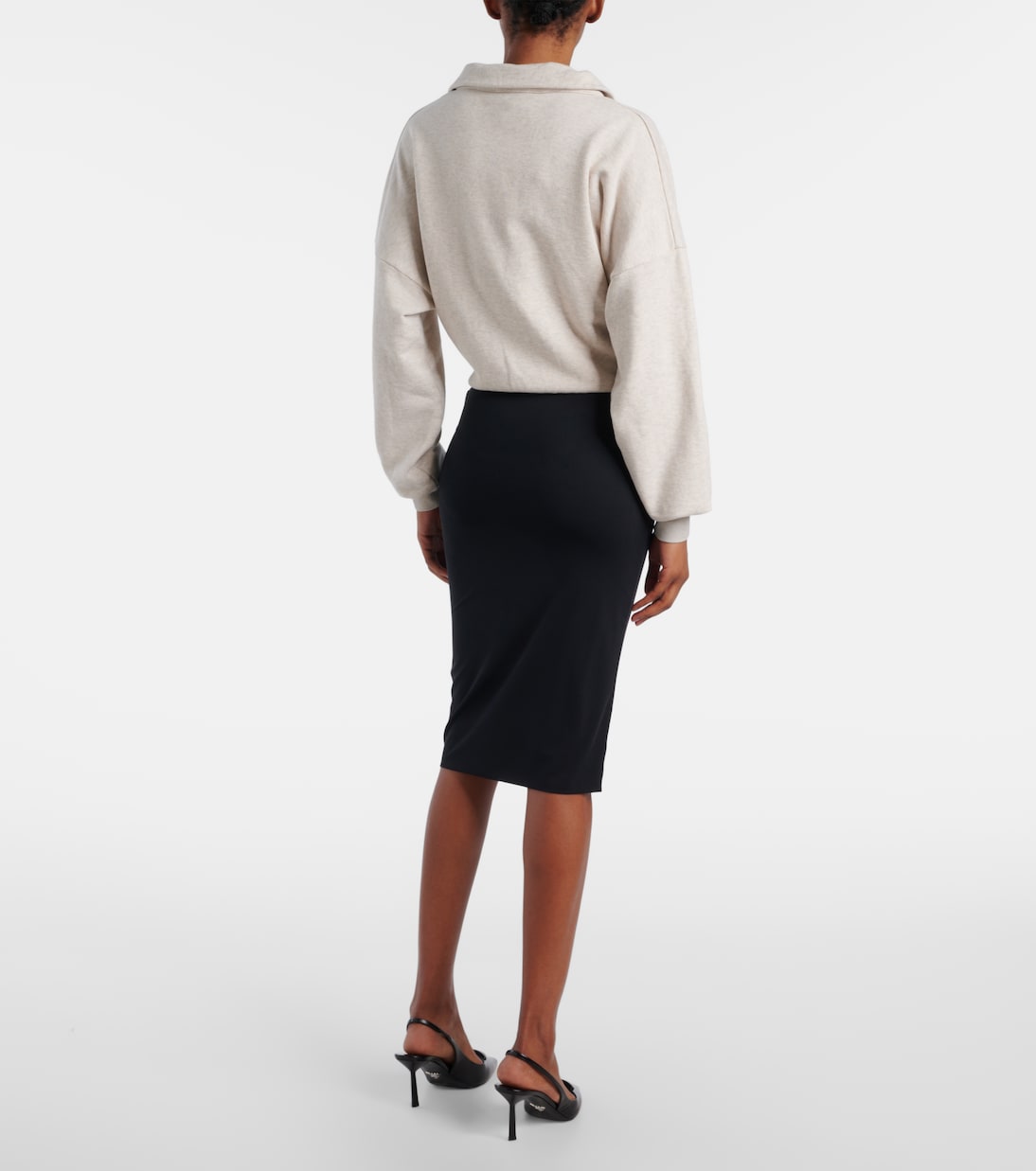 Gonna a tubino con logo | Prada
