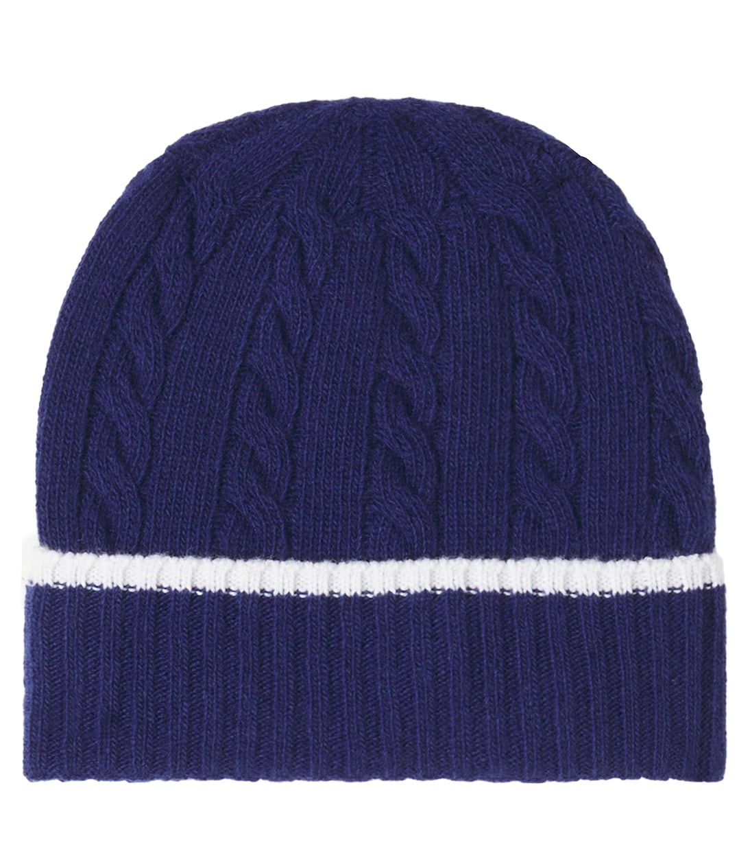 Gorro trenzado de lana virgen con logo | Moncler Enfant