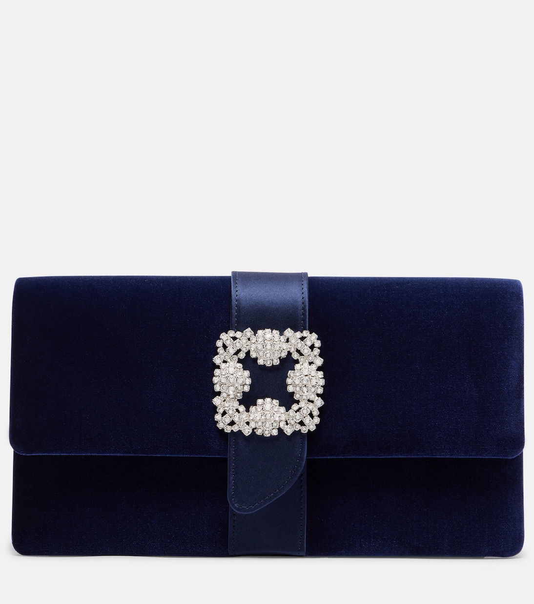 Capri embellished velvet clutch | Manolo Blahnik