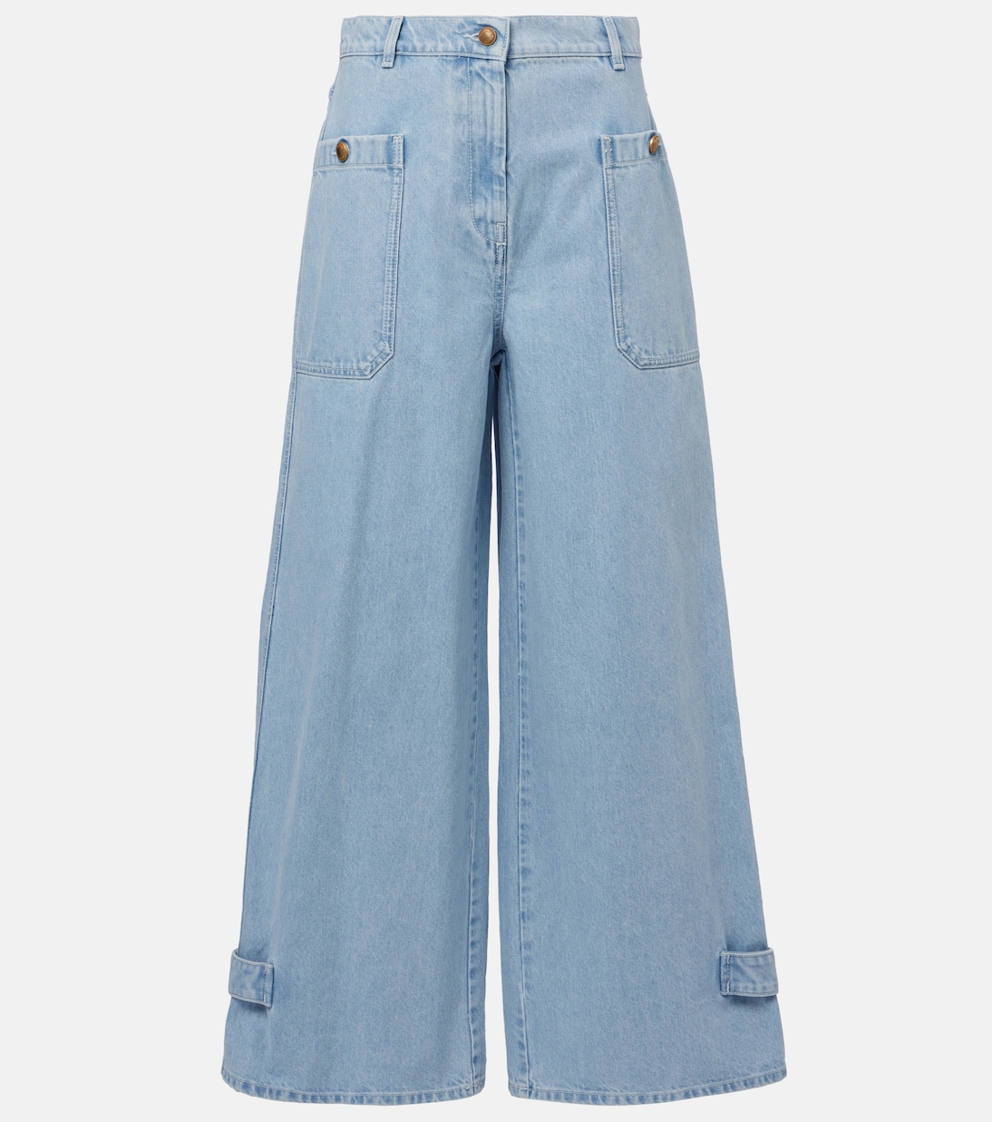 High-Rise Wide-Leg Jeans Pugnale | Max Mara
