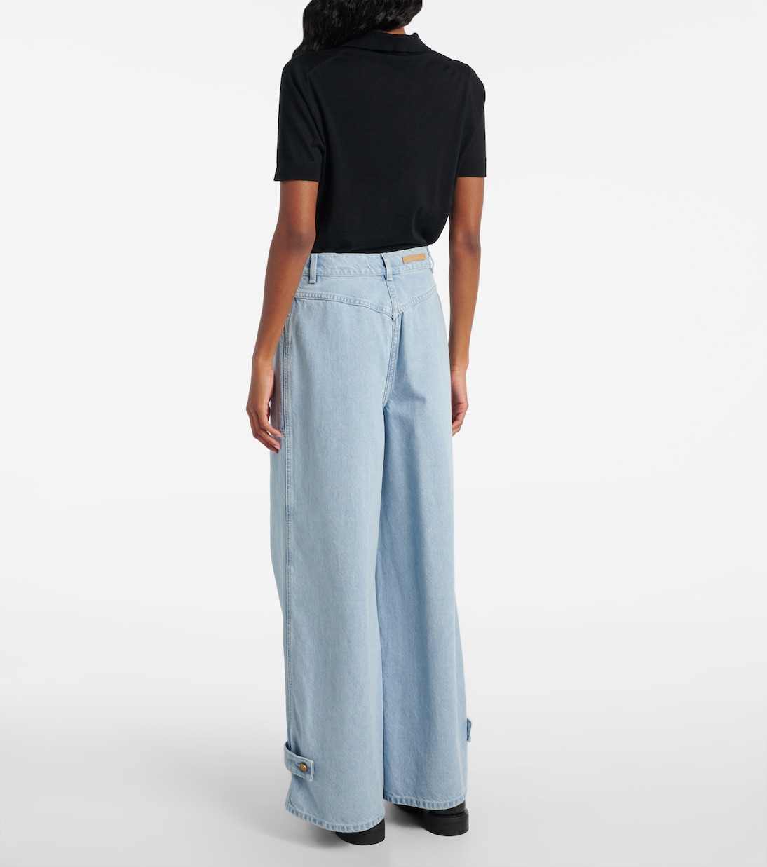 High-Rise Wide-Leg Jeans Pugnale | Max Mara