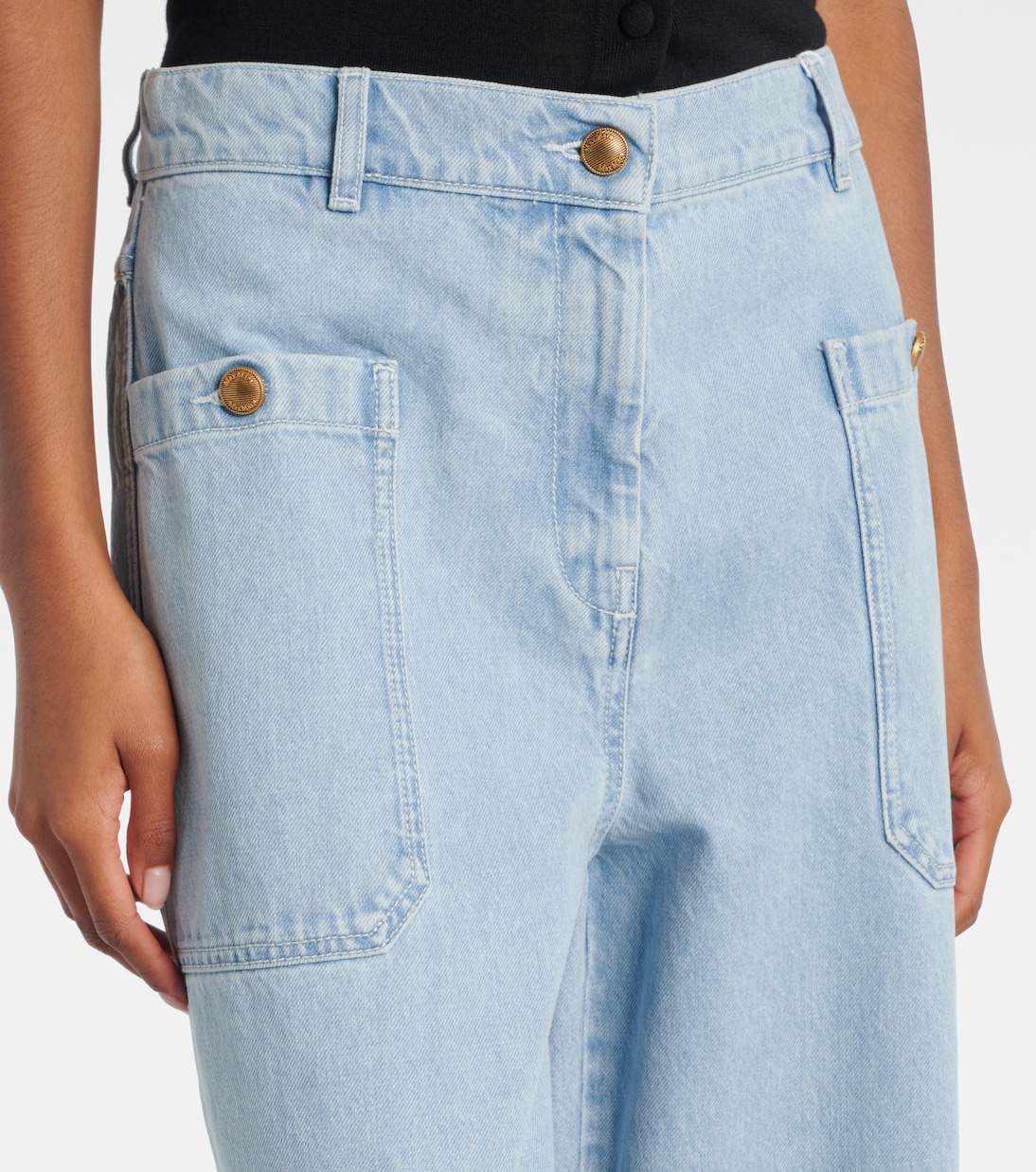 High-Rise Wide-Leg Jeans Pugnale | Max Mara