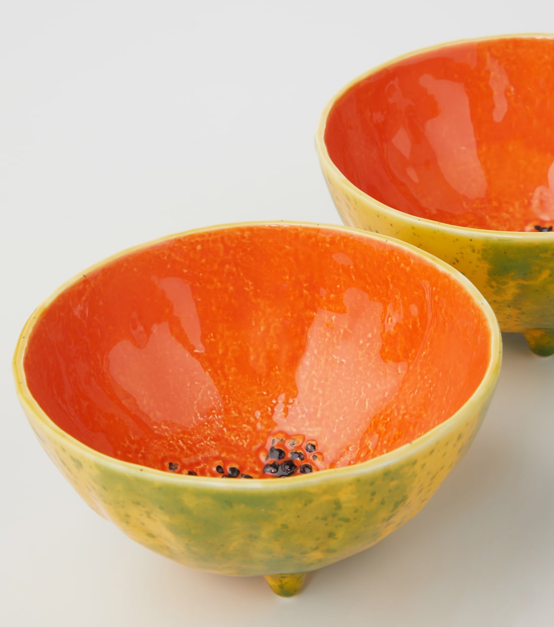 Set Tropical Fruits Papaya aus vier Müslischalen | Bordallo Pinheiro
