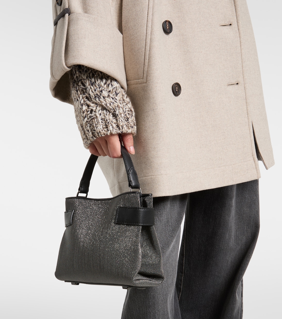 حقيبة كتف Medium | Brunello Cucinelli