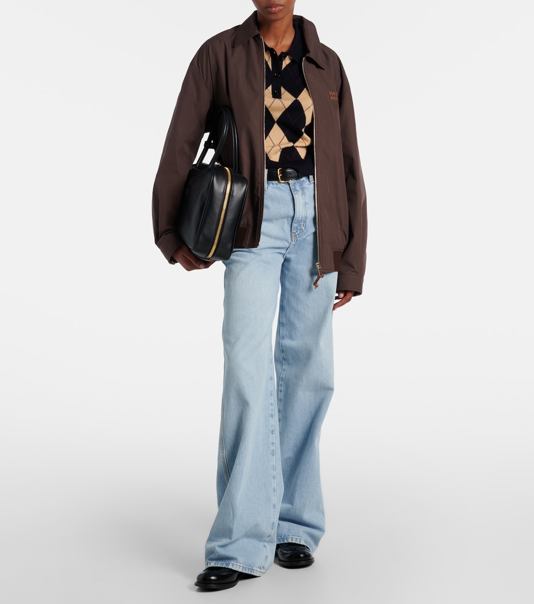 The Cuffed Wide high-rise wide-leg jeans | Frame