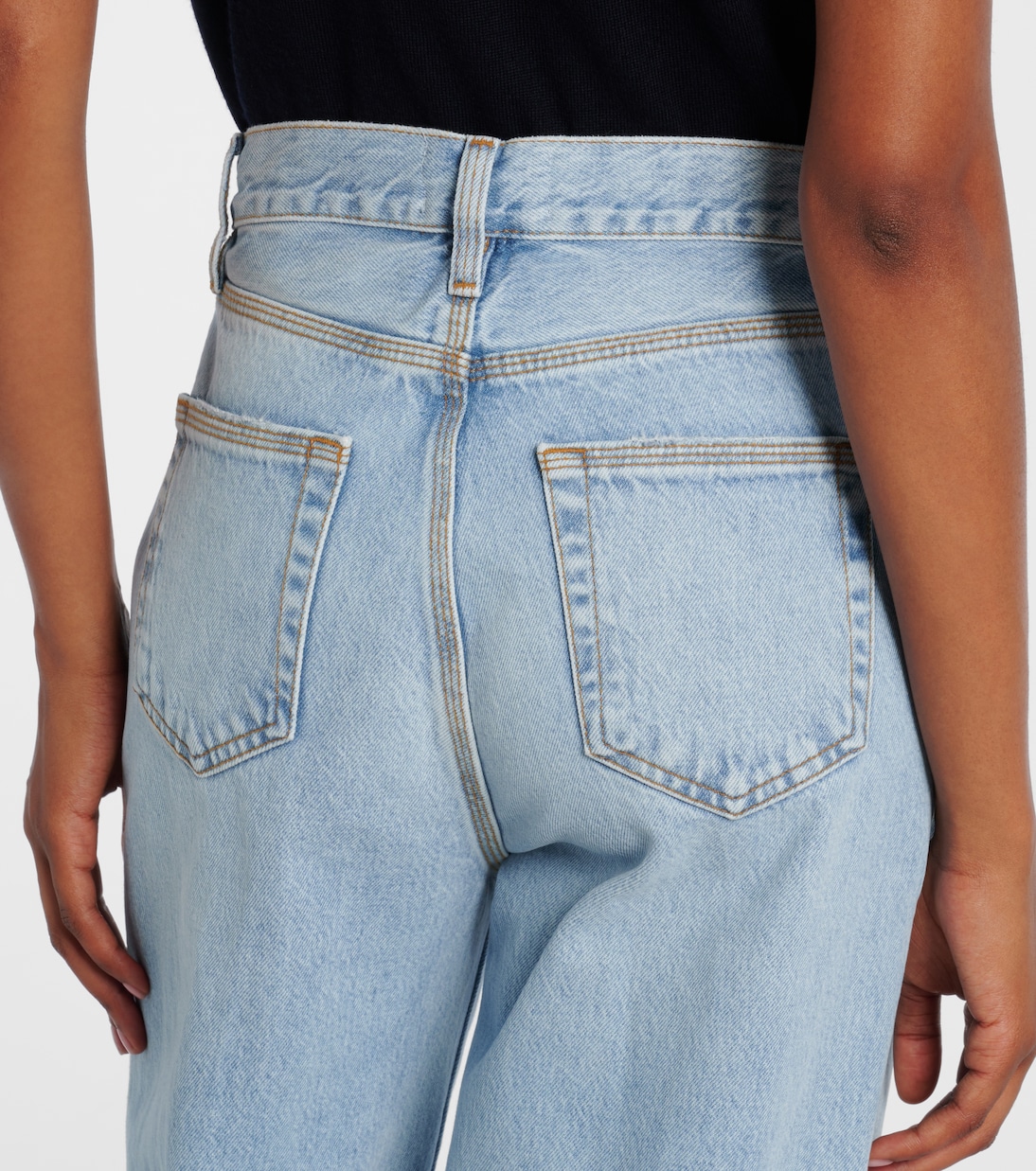 The Cuffed Wide high-rise wide-leg jeans | Frame