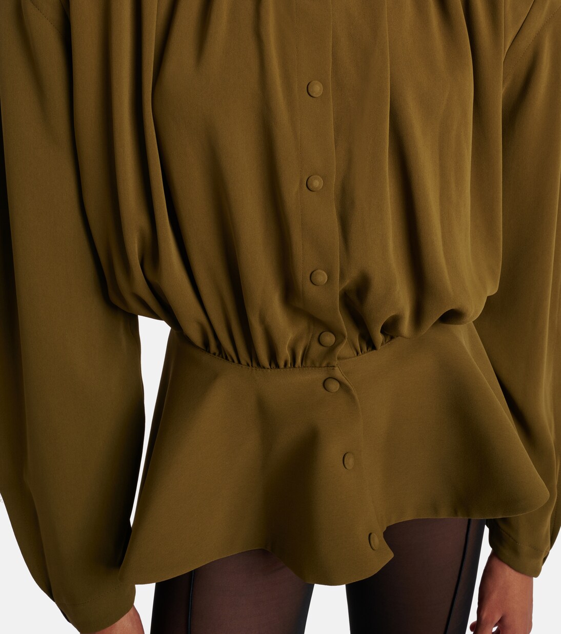 re/edit Hiver Russe crêpe twill blouse | Mugler