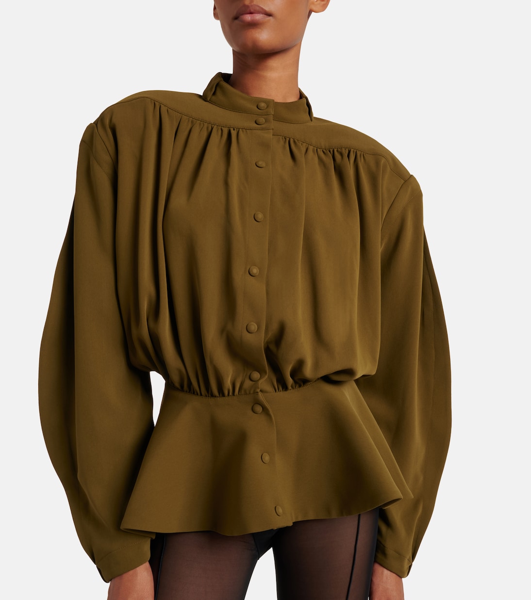 re/edit Hiver Russe crêpe twill blouse | Mugler