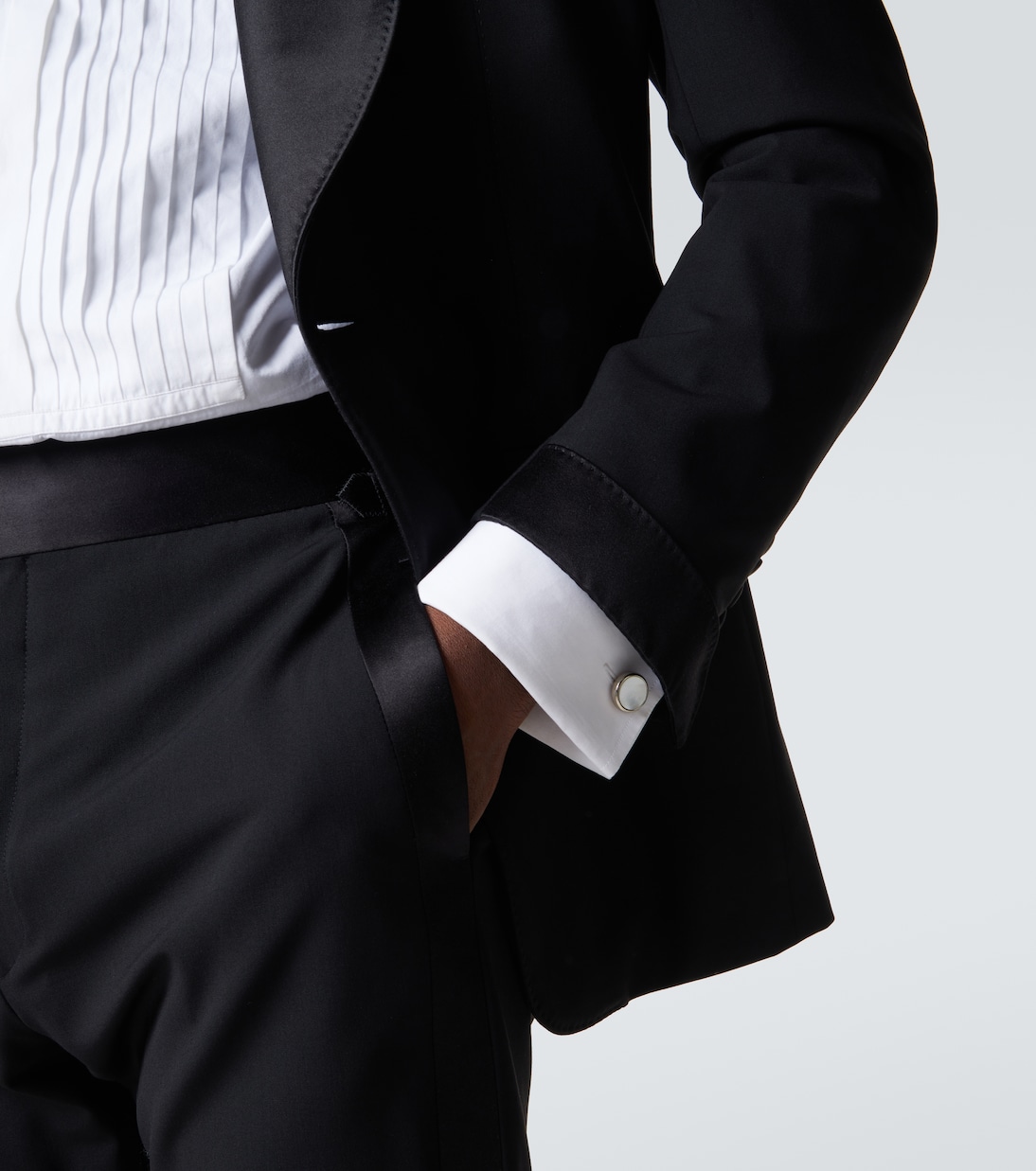 Manschettenknöpfe aus Sterlingsilber mit Perlmutt | Giorgio Armani