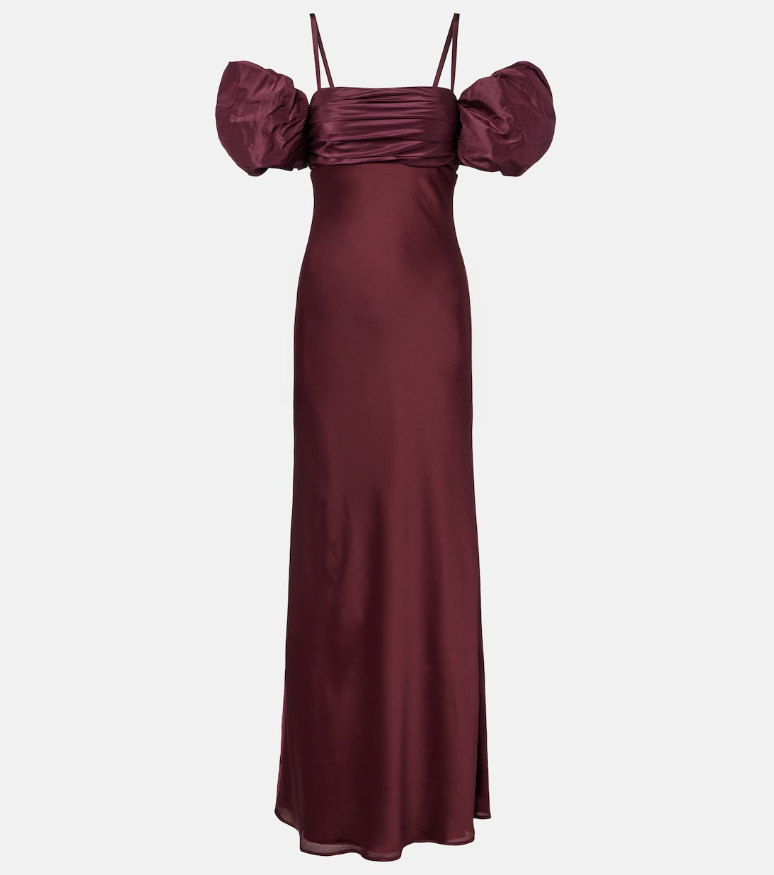 Puff-sleeve satin gown | Rotate