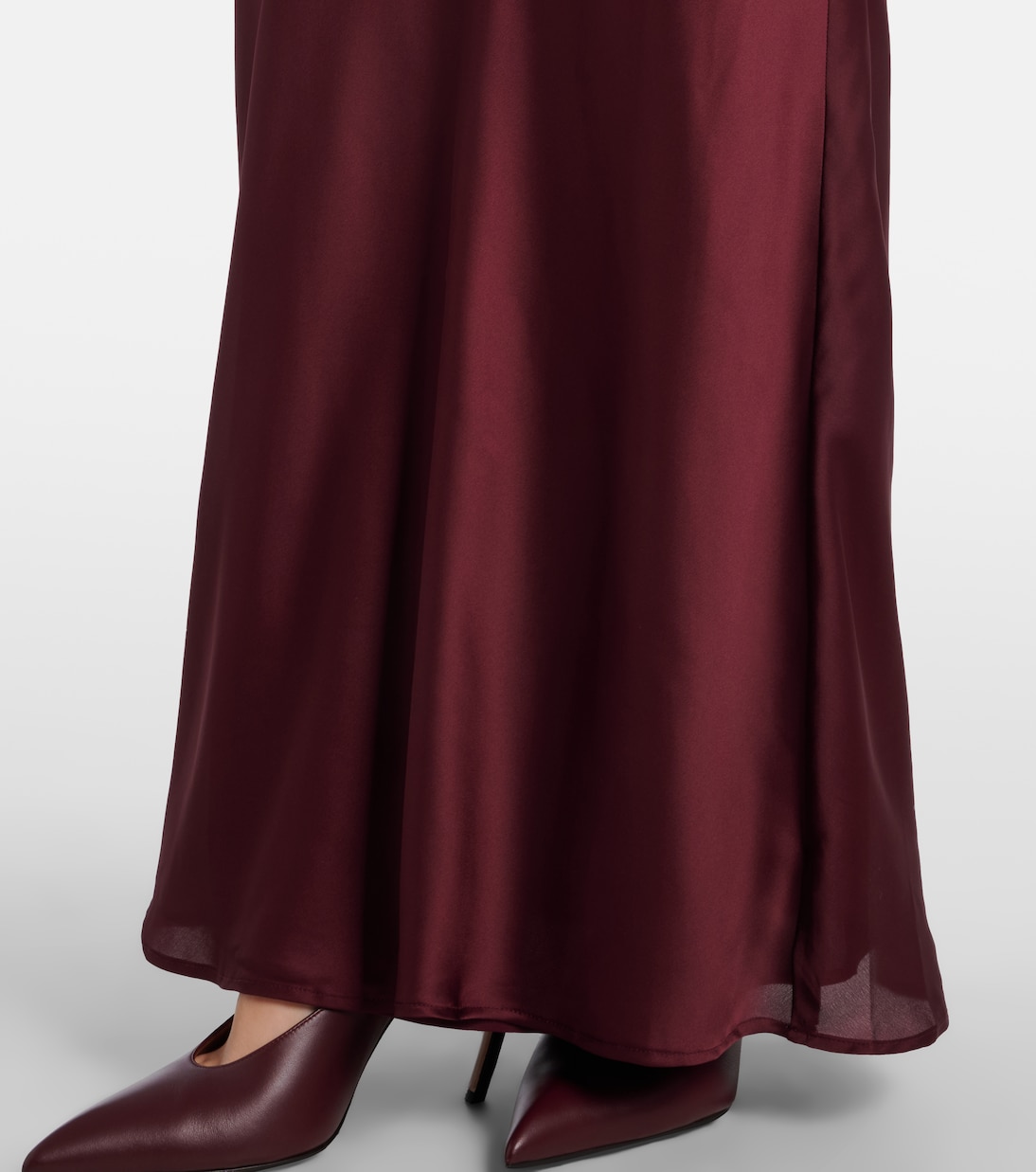 Puff-sleeve satin gown | Rotate