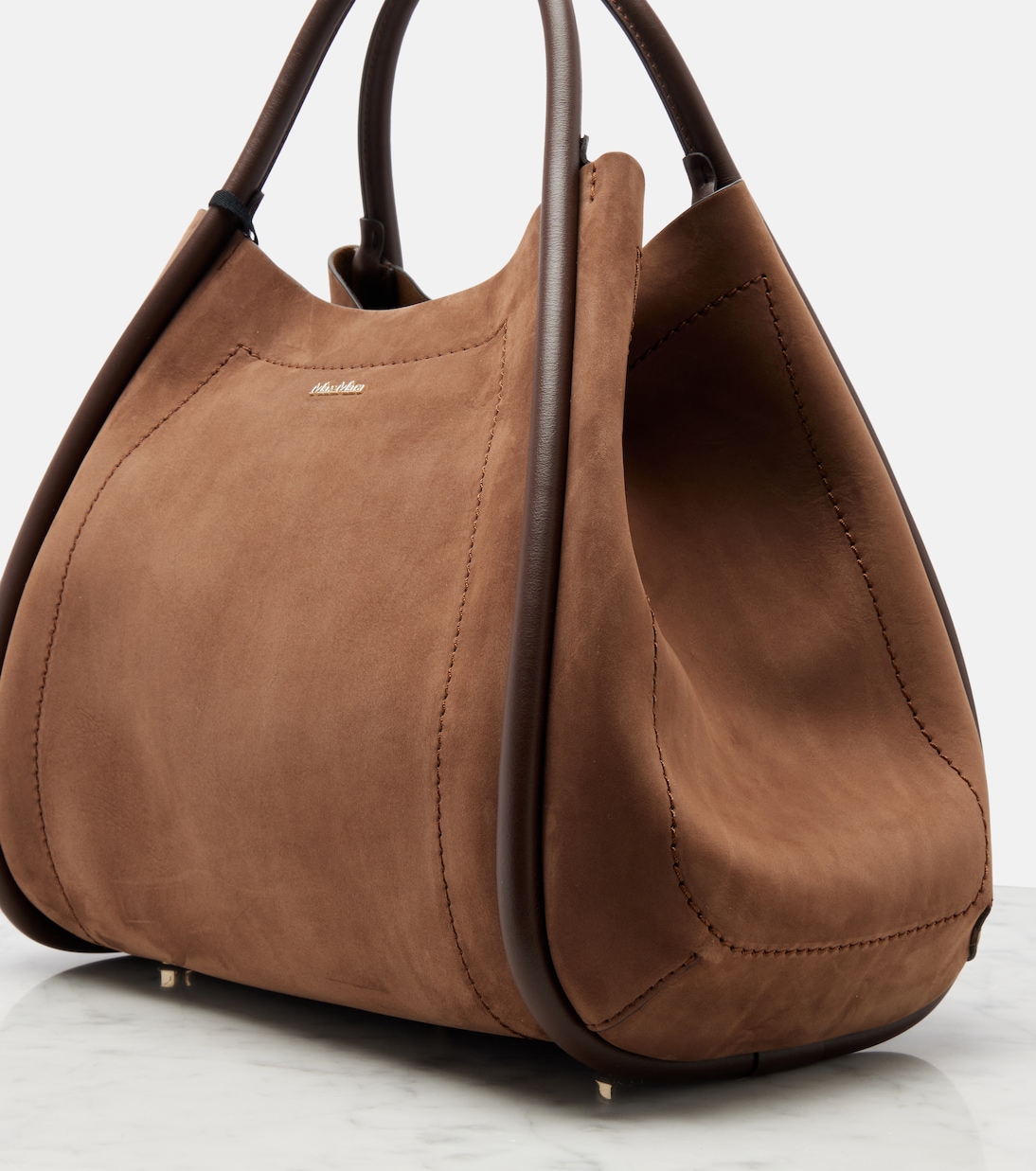 Marine Small suede tote bag | Max Mara
