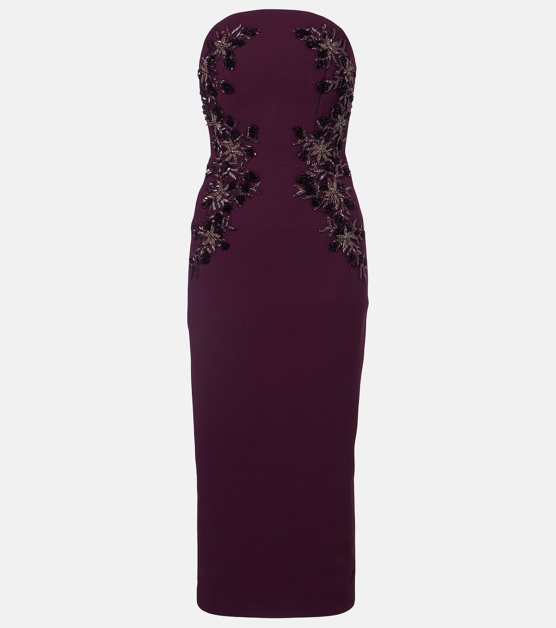 Beatrice beaded crêpe midi dress | Rebecca Vallance