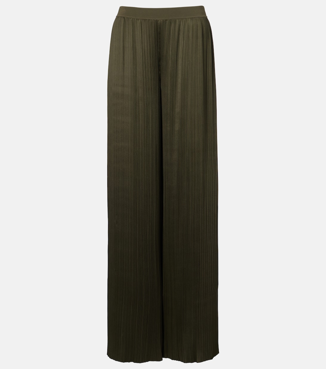 Amber plissé satin wide-leg pants | Joseph