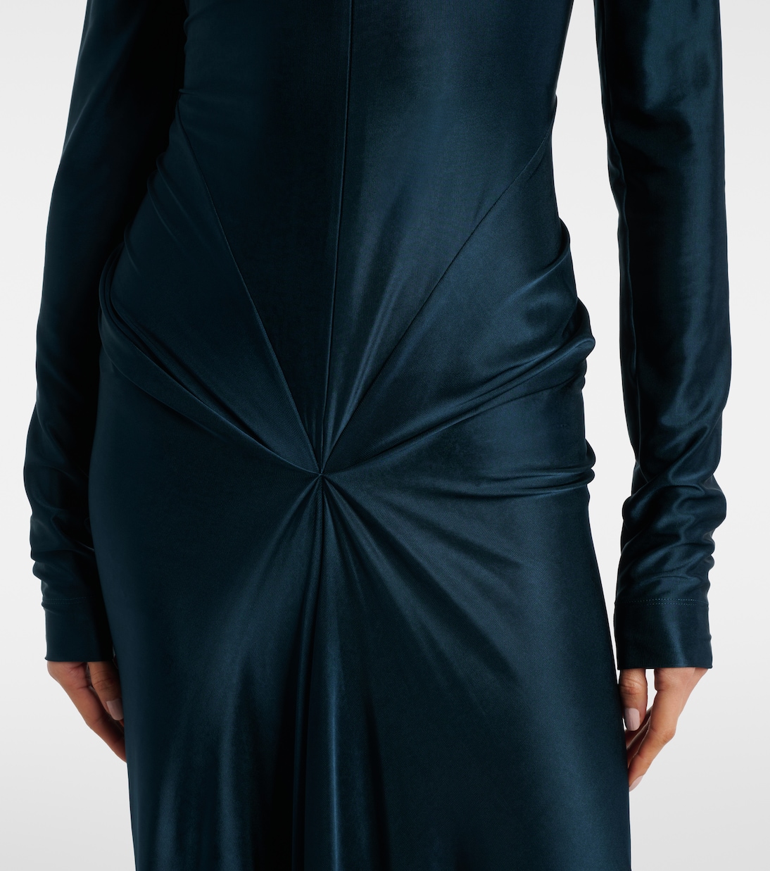 Gathered satin gown | Victoria Beckham