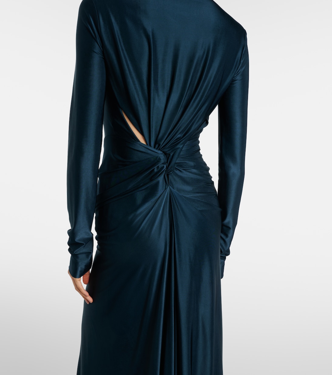 Gathered satin gown | Victoria Beckham
