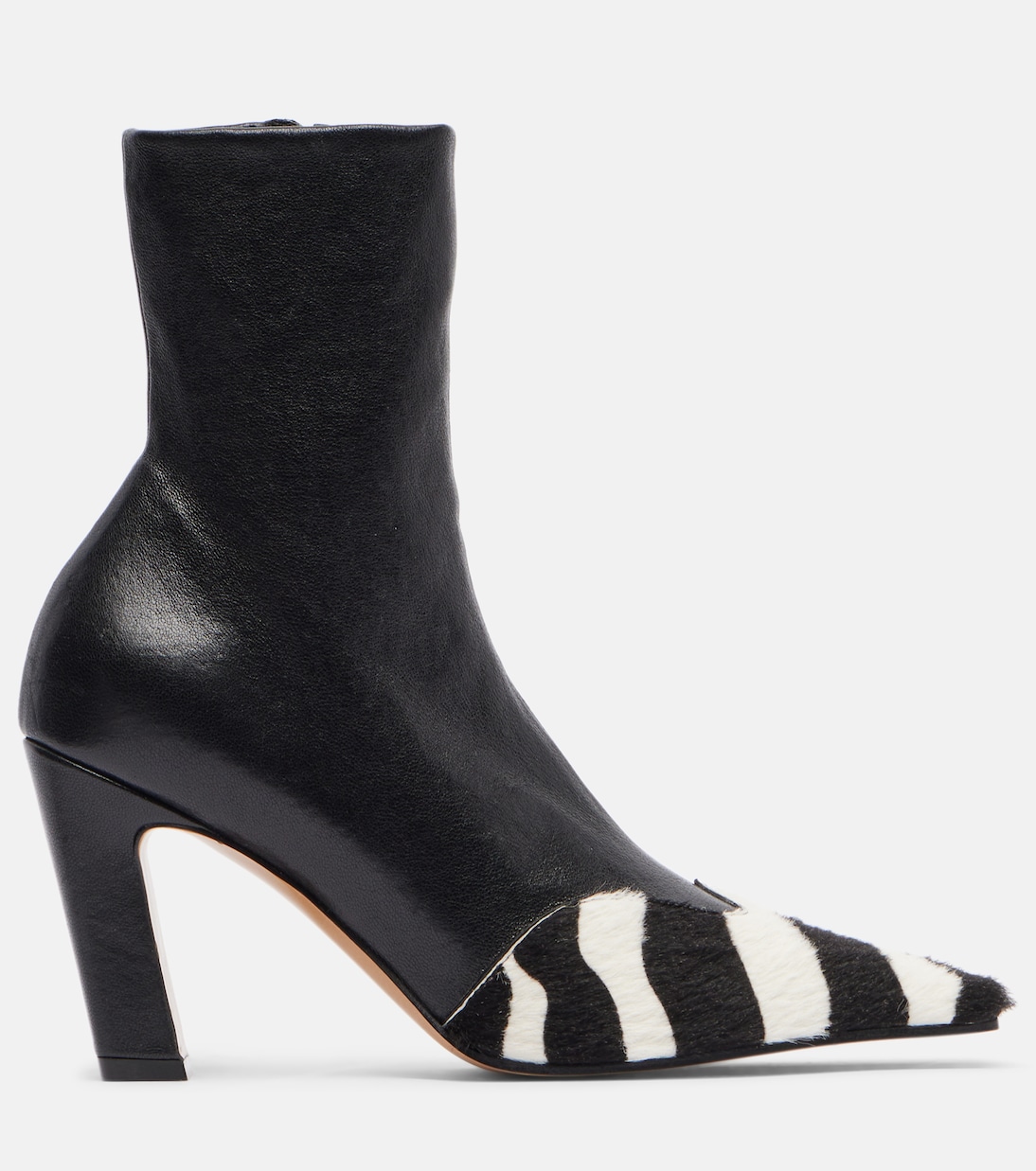 Nevada 85 calf hair and leather ankle boots | Khaite
