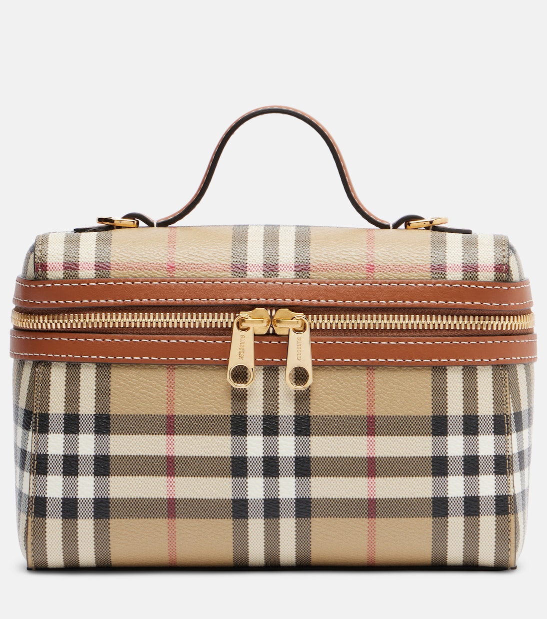 Vanity Case Burberry Check Small vanity bag | Burberry