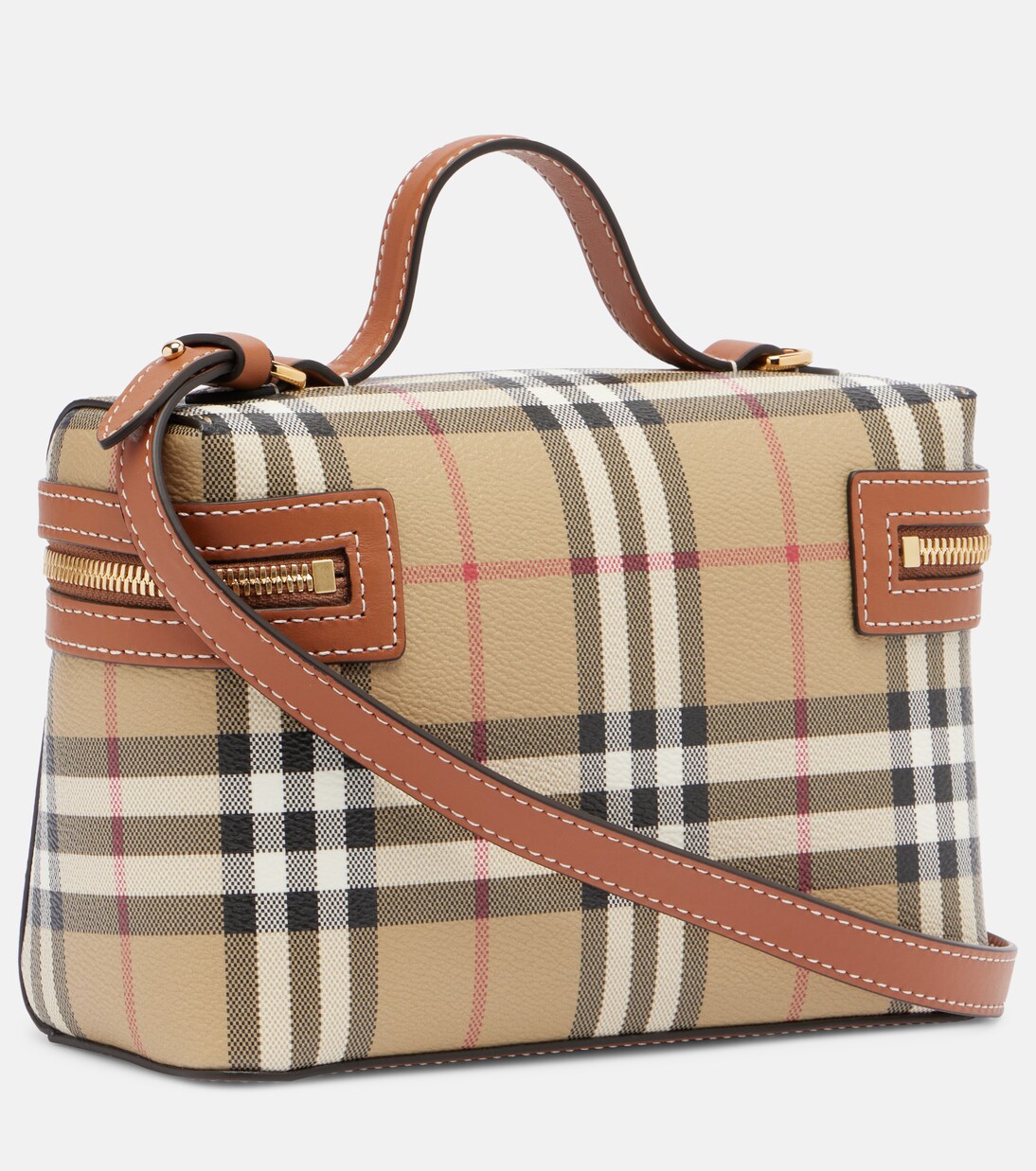 Vanity Case Burberry Check Small vanity bag | Burberry