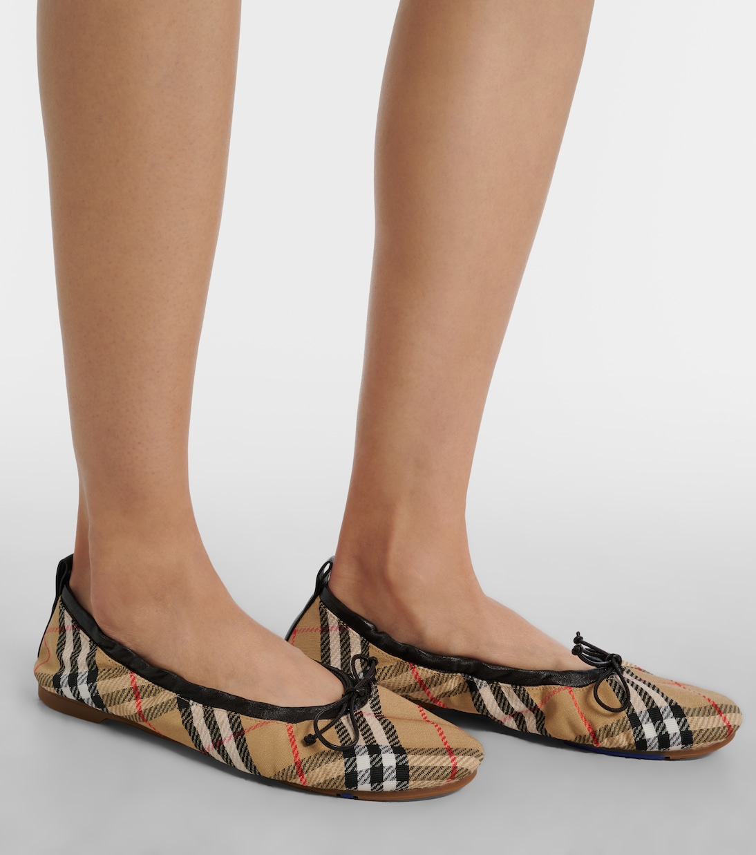 Fawn Burberry Check ballet flats | Burberry
