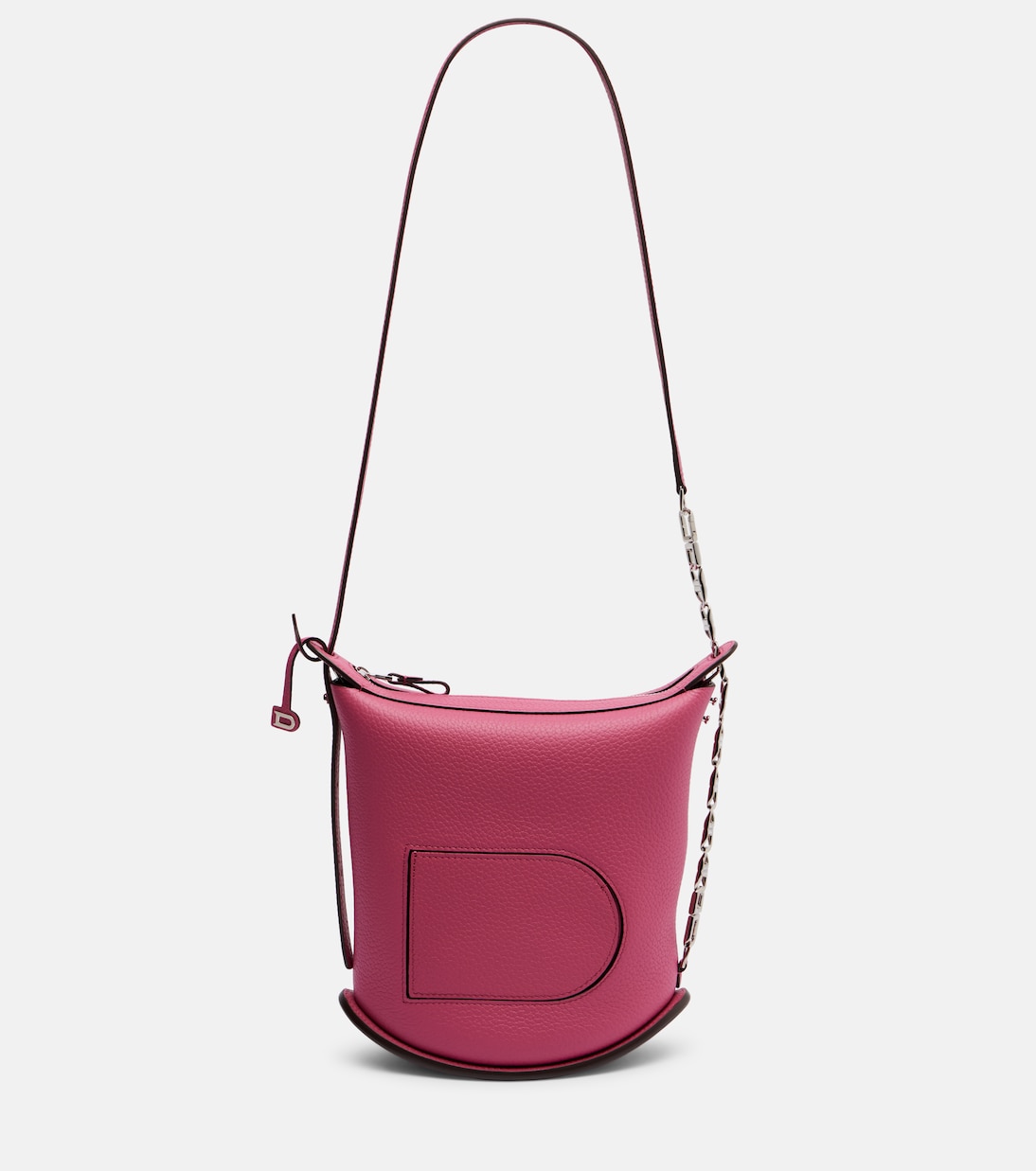 Schultertasche Pin Twist Medium aus Leder | Delvaux