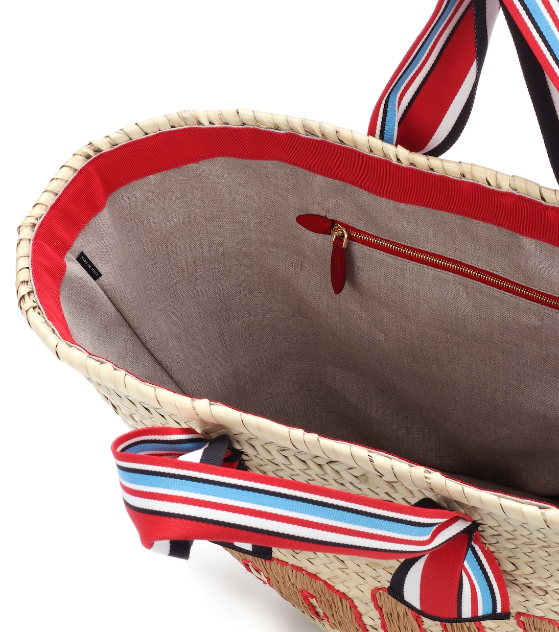 Woven straw tote | Miu Miu