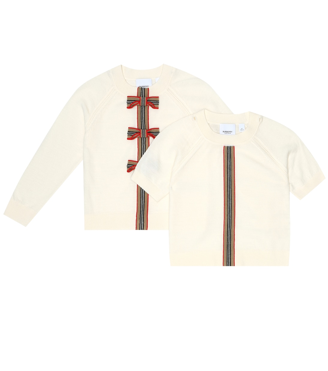 Set sweat-shirt et top Corrina en laine | Burberry Kids