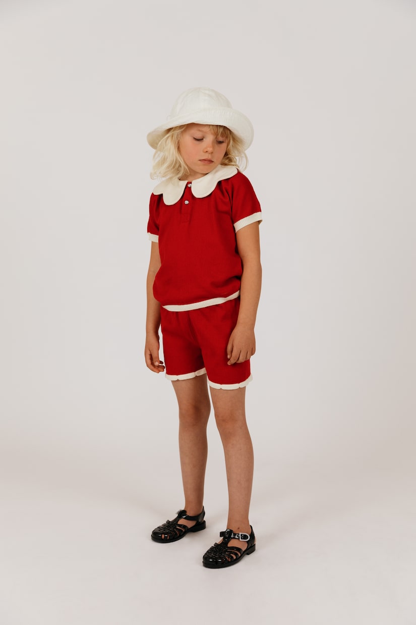 Shorts Scallop de algodón | Mini Rodini