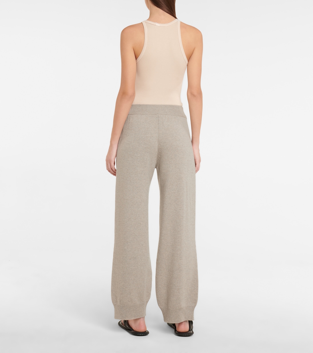 High-rise cashmere wide-leg pants | Barrie